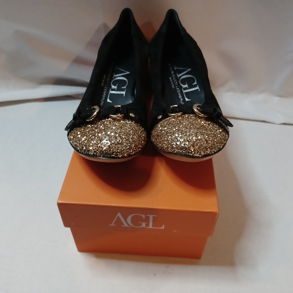 AGL Glitter Ballet Flats - Picture 2 of 7